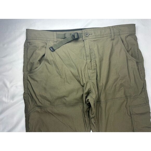 prAna Bundle Lot of 2 Men’s 38X32 Stretch Zion Gray Green Belted Pants Camping C - Picture 13 of 14